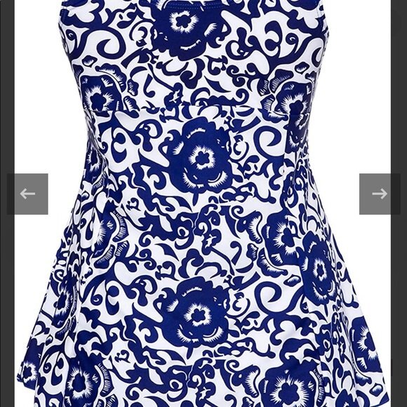 Wantdo One Piece Floral Bathing Suit Top Sz 16 padded bra NWT - Picture 10 of 10